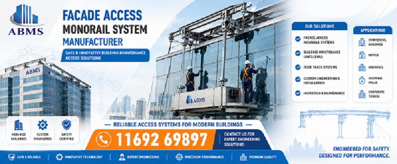 Facade Access Monorail System Manufacturer | Building Maintenance Solutions